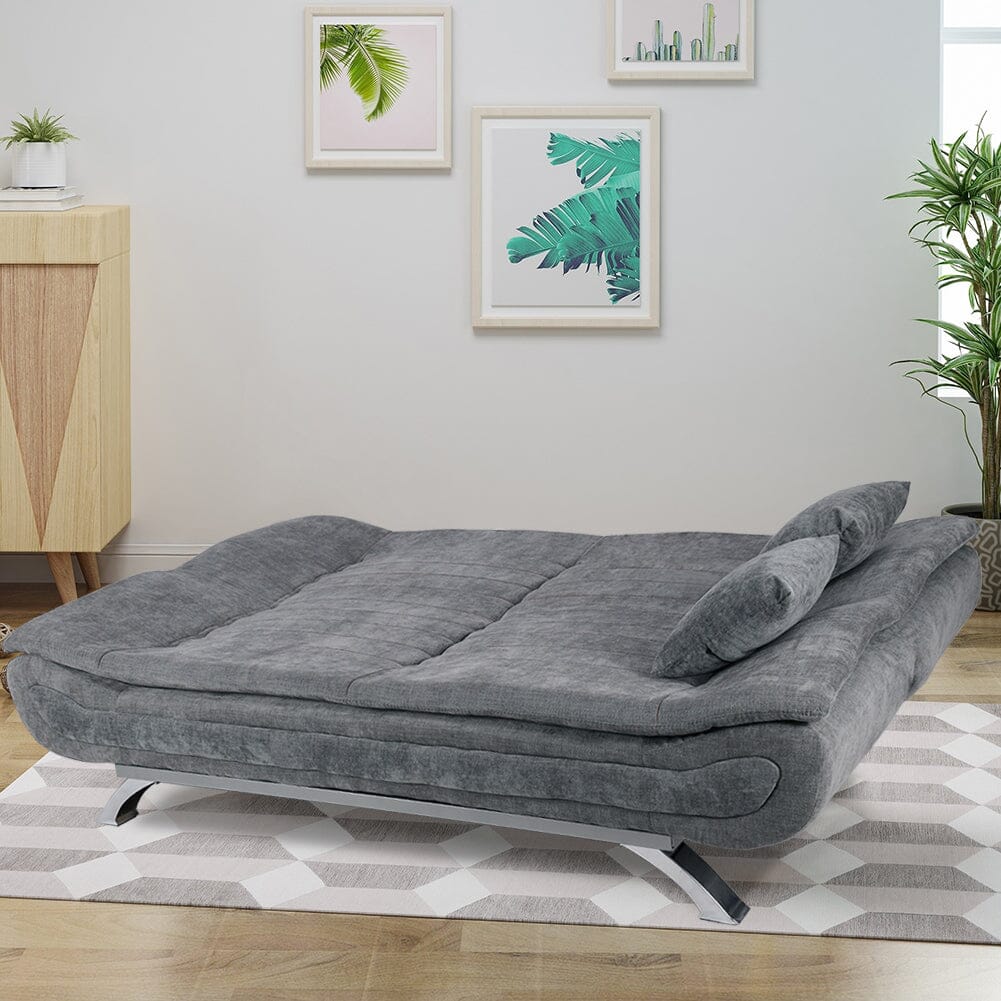 Shell Shaped Convertible Sofa Bed with Dual Functionality Living and Home 