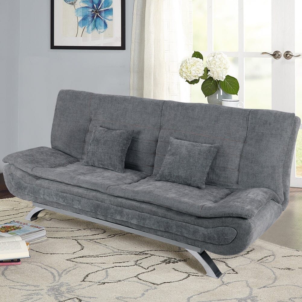Shell Shaped Convertible Sofa Bed with Dual Functionality Living and Home 