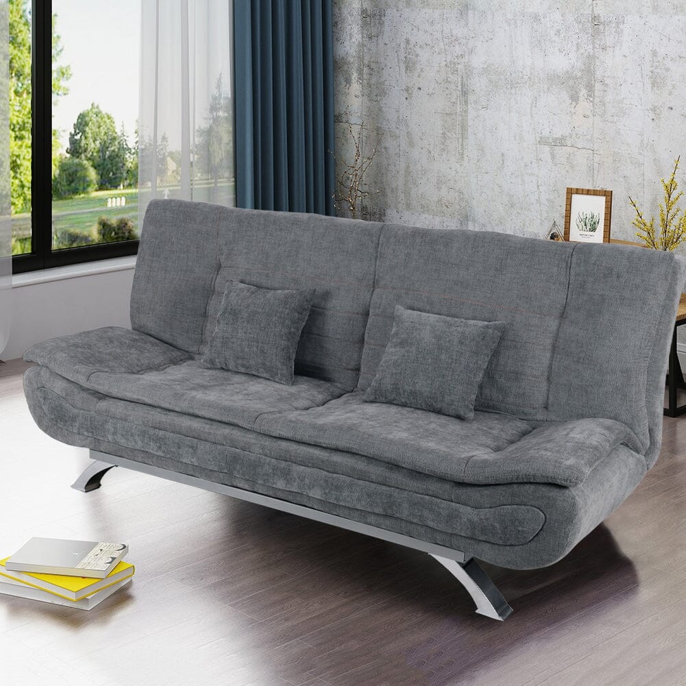 Shell Shaped Convertible Sofa Bed with Dual Functionality Living and Home 