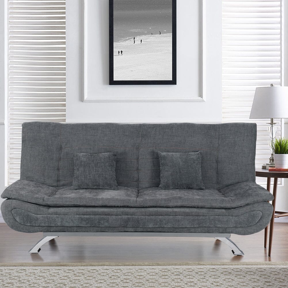 Shell Shaped Convertible Sofa Bed with Dual Functionality Living and Home 