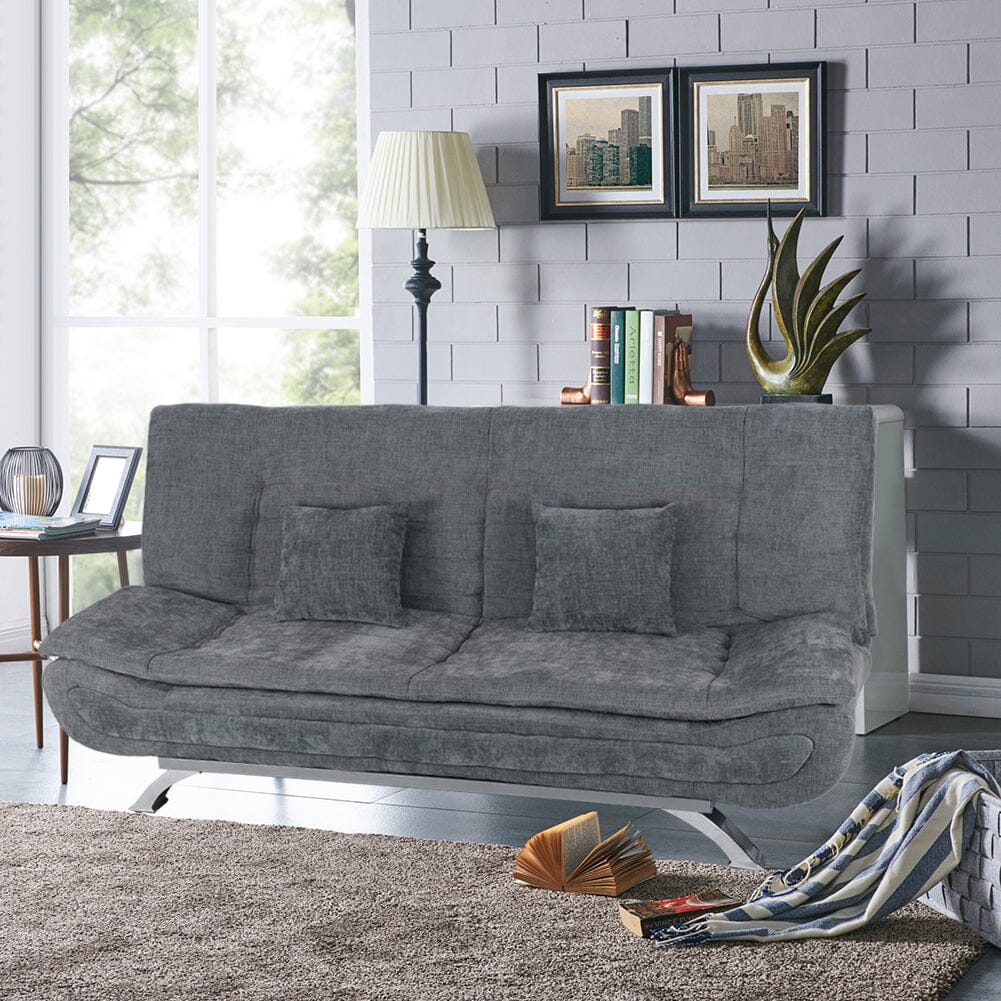 Shell Shaped Convertible Sofa Bed with Dual Functionality Living and Home 