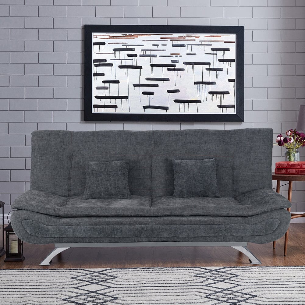 Shell Shaped Convertible Sofa Bed with Dual Functionality Living and Home 