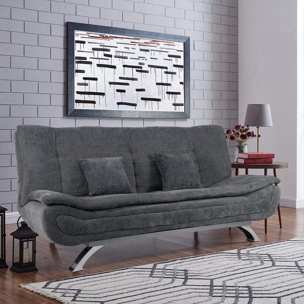 Shell Shaped Convertible Sofa Bed with Dual Functionality Living and Home 