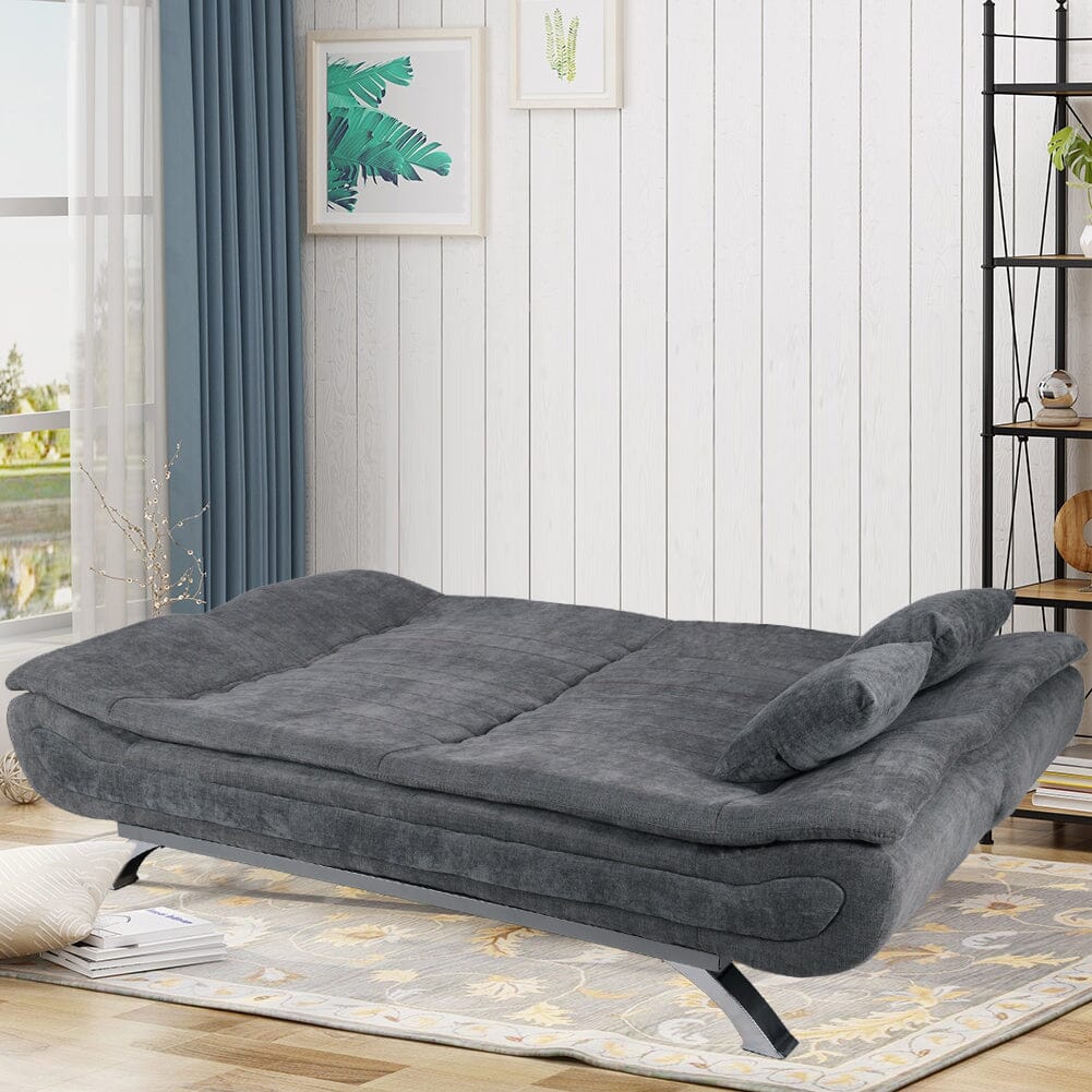 Shell Shaped Convertible Sofa Bed with Dual Functionality Living and Home 
