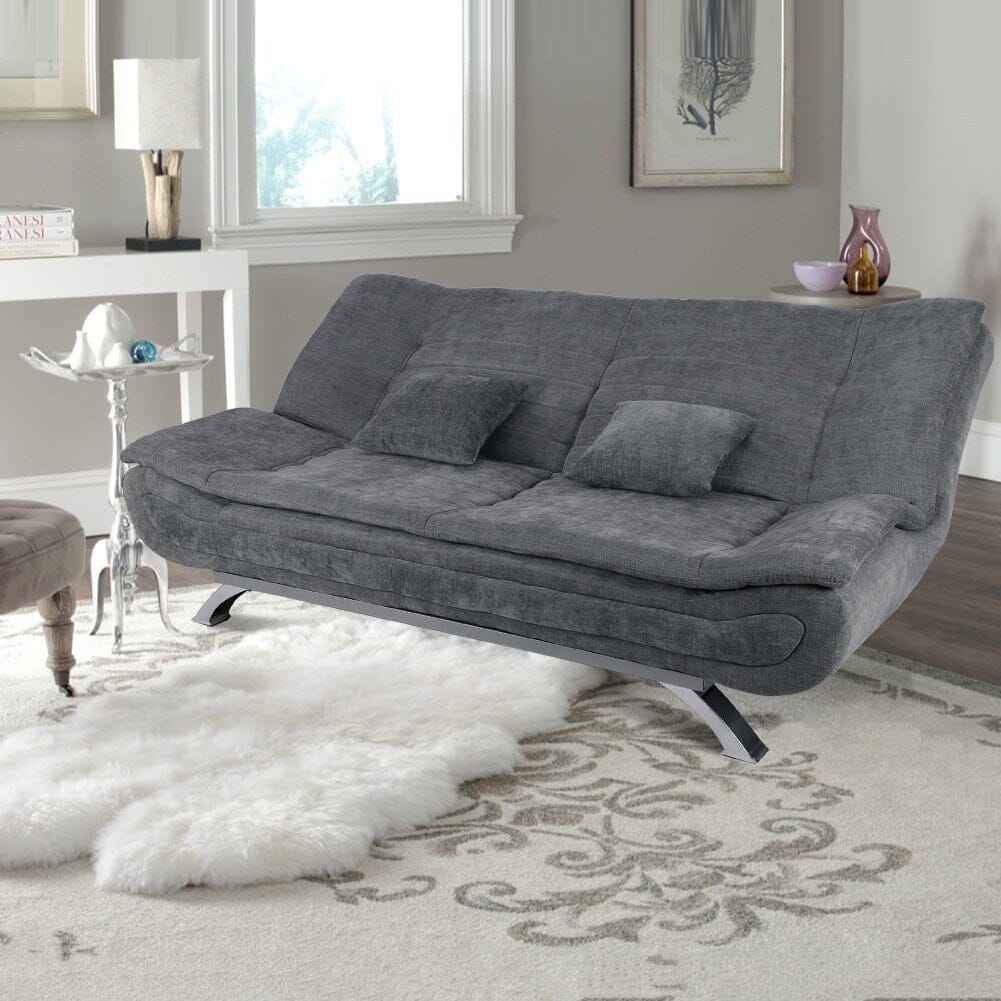 Shell Shaped Convertible Sofa Bed with Dual Functionality Living and Home 