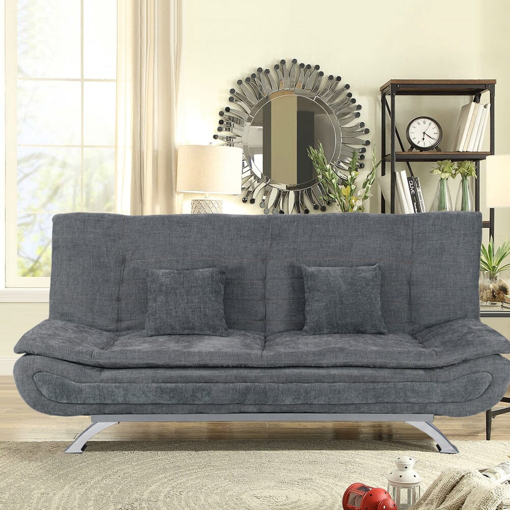 Shell Shaped Convertible Sofa Bed with Dual Functionality Living and Home 