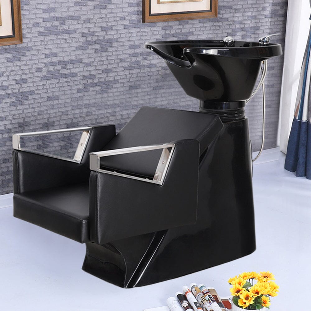 Salon Shampoo Bed Chair Leather Washing Basin Sink Salon Chairs Living and Home 