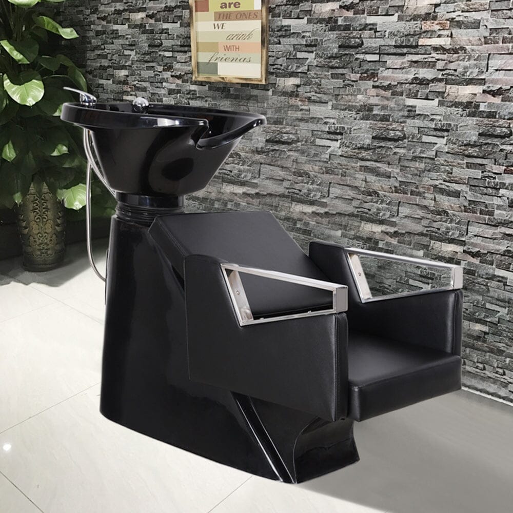 Salon Shampoo Bed Chair Leather Washing Basin Sink Salon Chairs Living and Home 