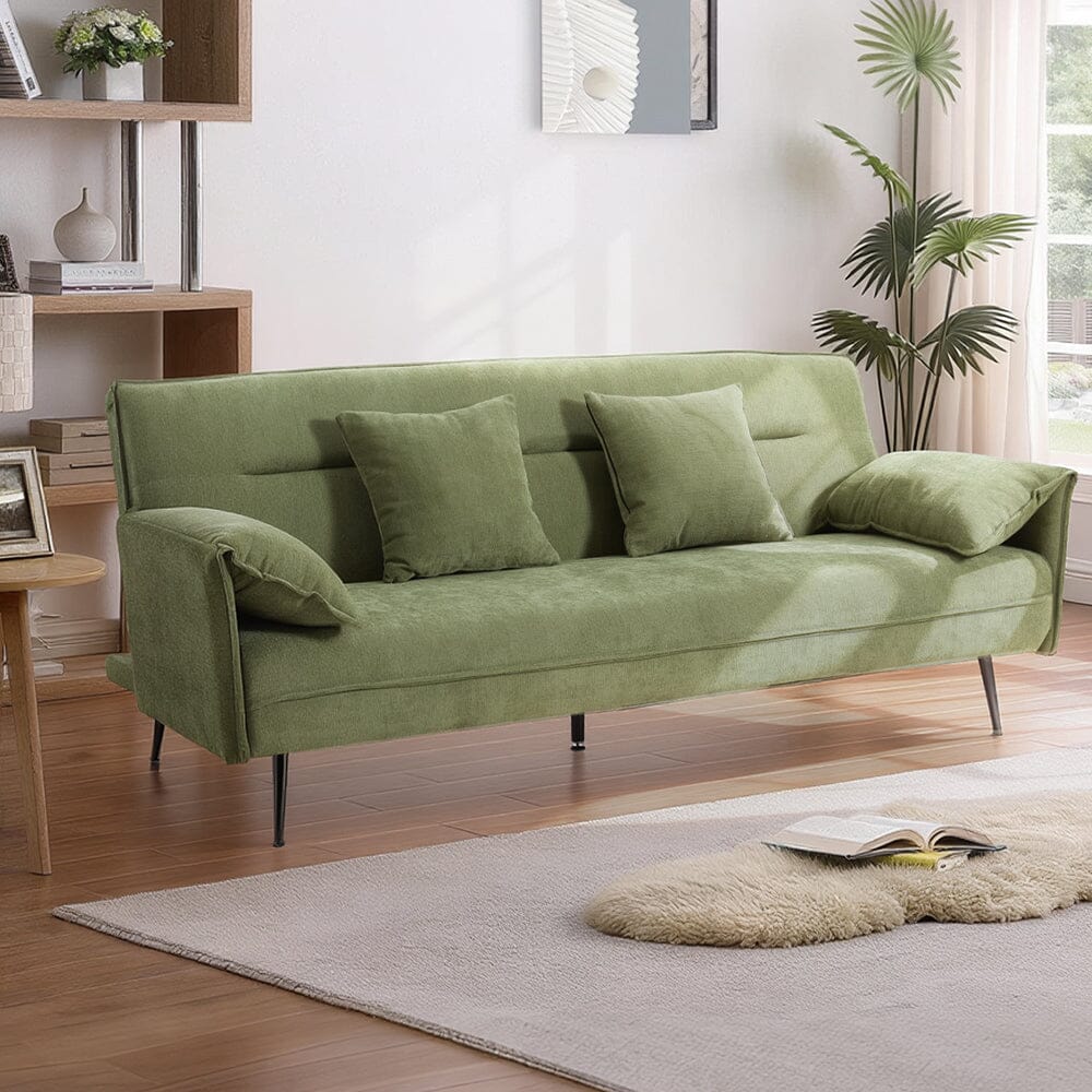Convertible Sofa Bed with Spring Support and Plush Cushions Living and Home 