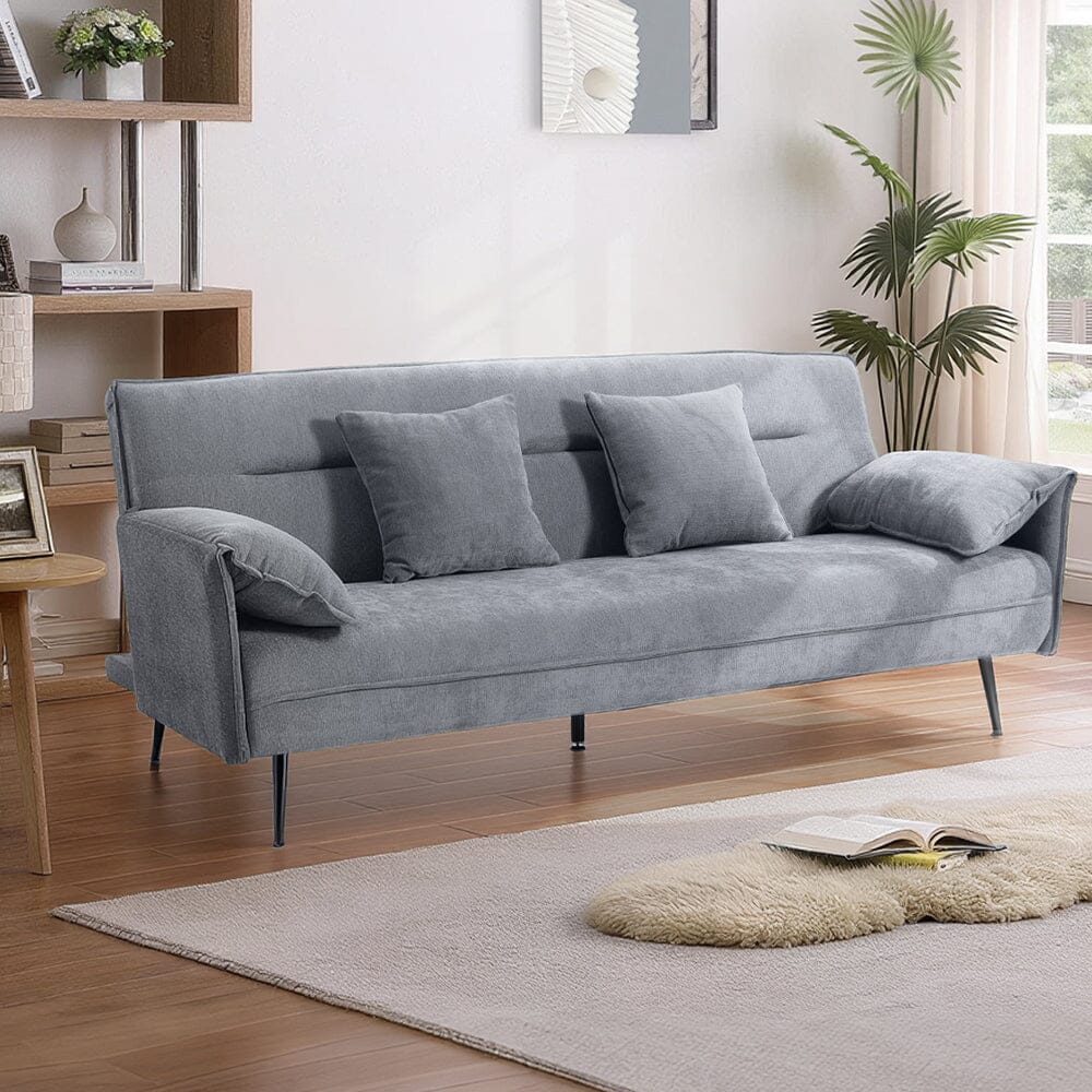 Convertible Sofa Bed with Spring Support and Plush Cushions Living and Home 