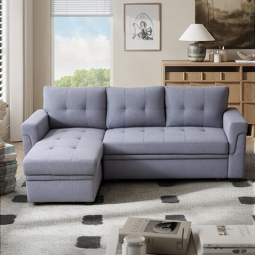 Corner Sofa with Polyester Upholstery and Premium Sponge Filling Living and Home 