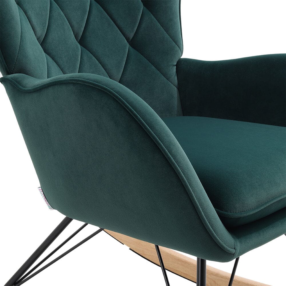 Modern Upholstered Rocking Chair for Living Room Bedroom Rocking Chairs Living and Home 