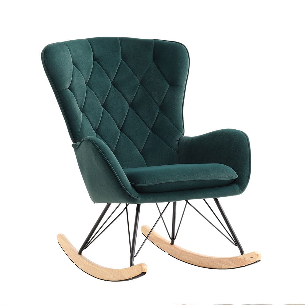 Modern Upholstered Rocking Chair for Living Room Bedroom Rocking Chairs Living and Home 