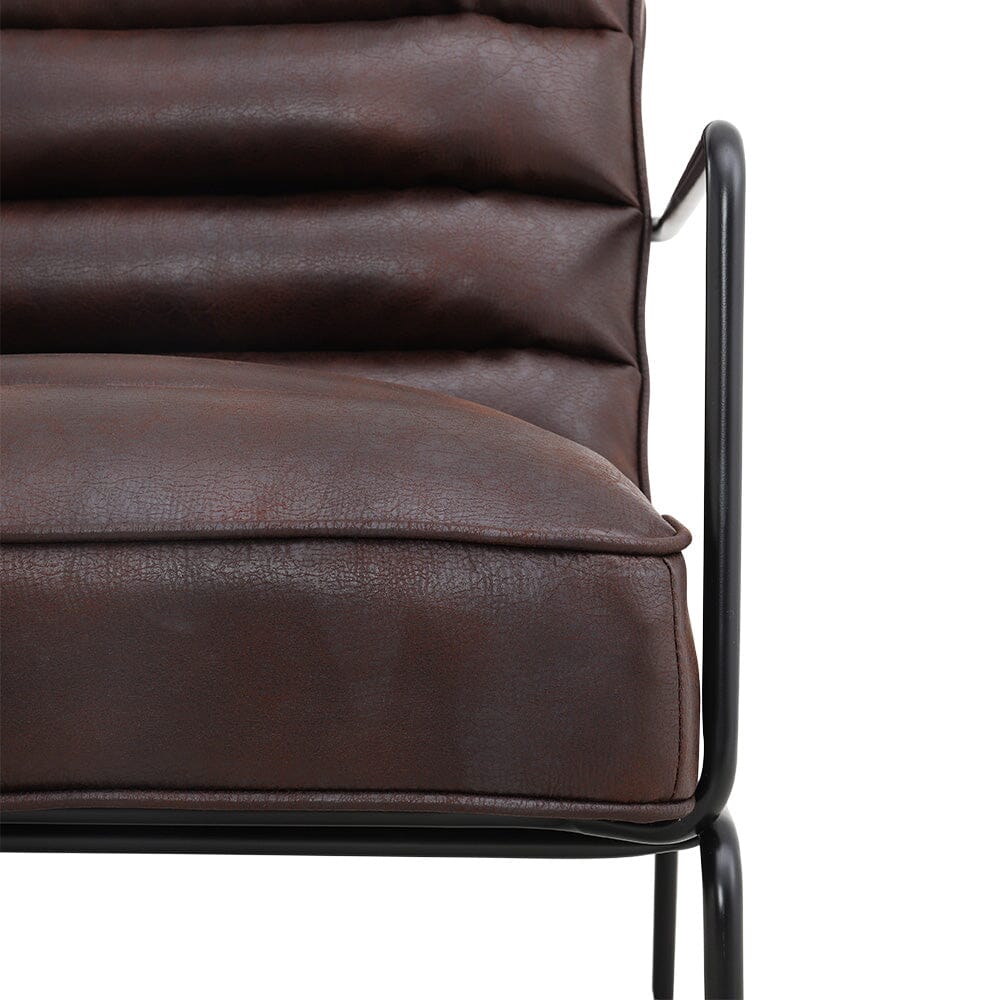Contemporary Metal Legs Tufted Leisure Armchair Armchair Living and Home 