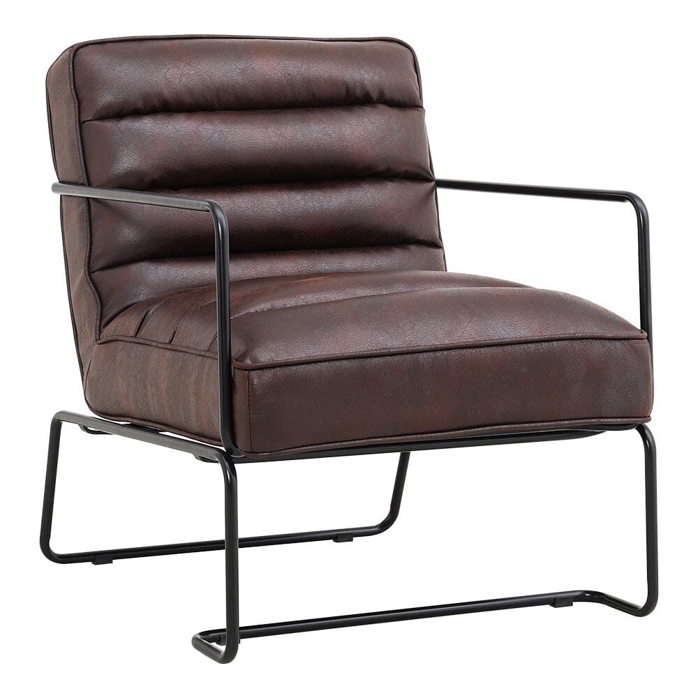 Contemporary Metal Legs Tufted Leisure Armchair Armchair Living and Home 