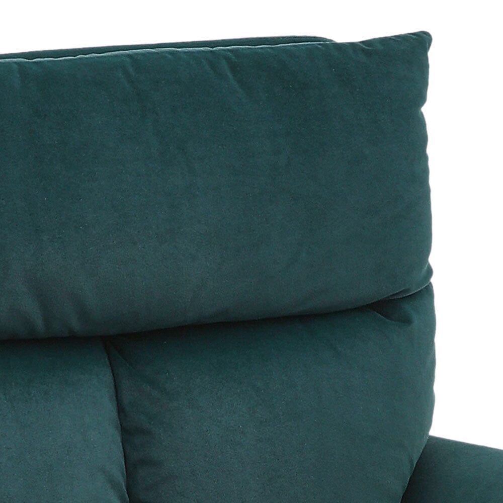 Modern Upholstered Swivel Armchair with Black Legs Armchair Living and Home 