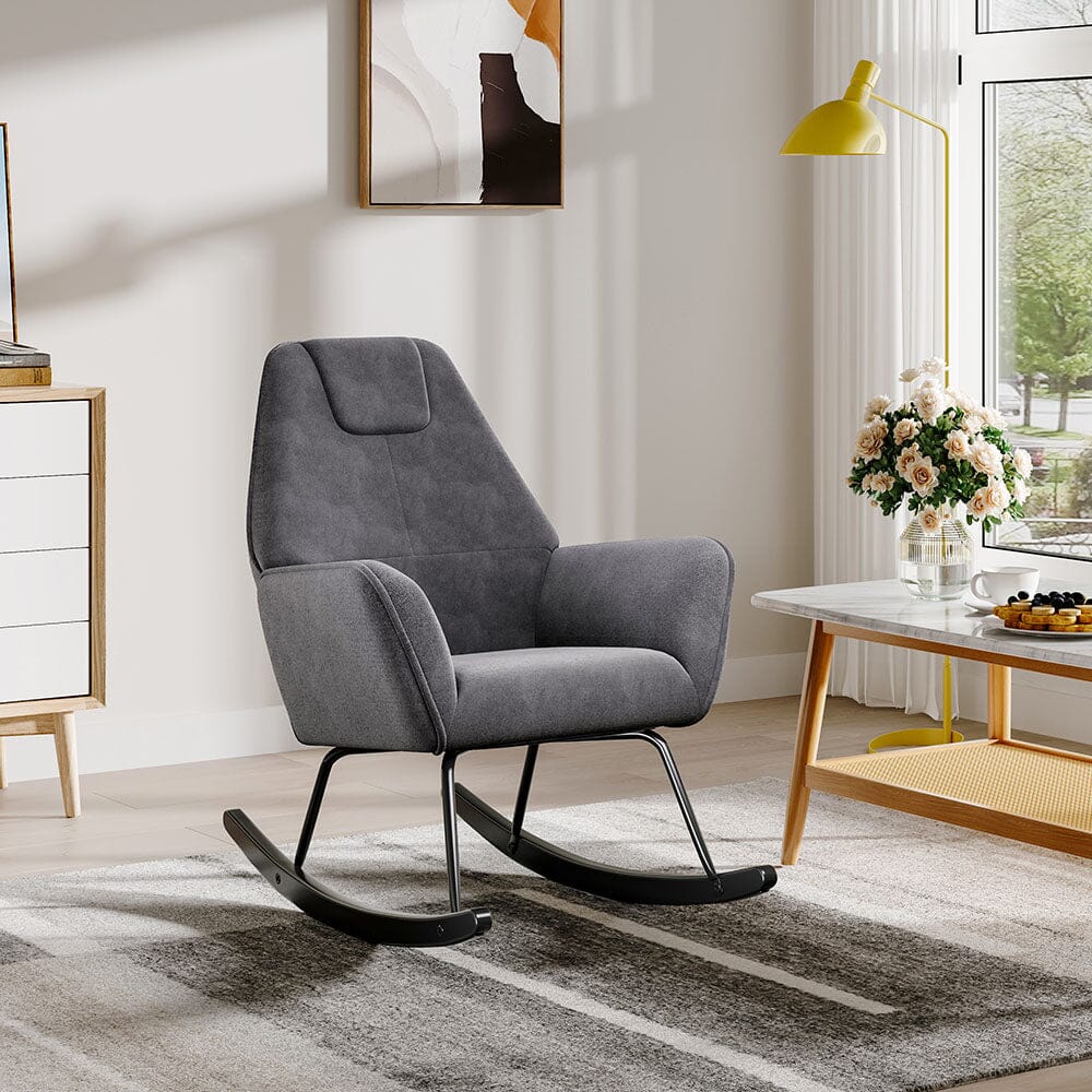 Comfy Grey Nursery Rocking Chair Rocking Chairs Living and Home 1 Unit 