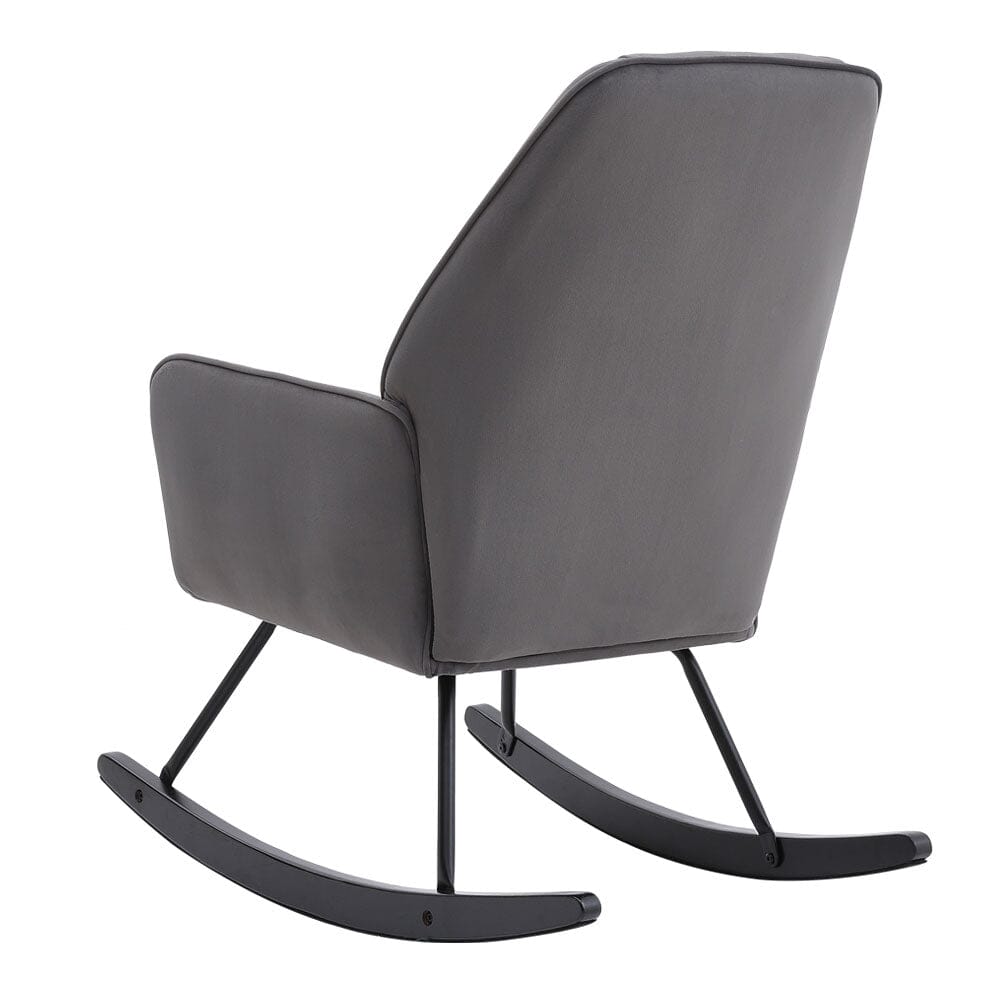 Comfy Grey Nursery Rocking Chair Rocking Chairs Living and Home 
