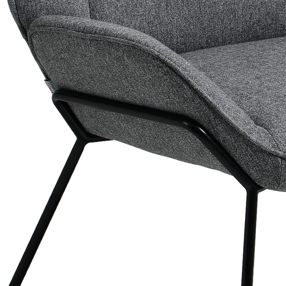 Contemporary Metal Legs Tufted Leisure Armchair Armchair Living and Home 