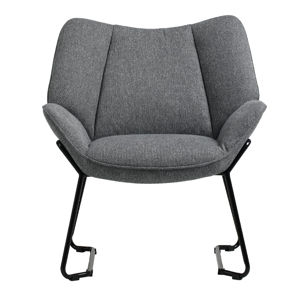 Contemporary Metal Legs Tufted Leisure Armchair Armchair Living and Home 