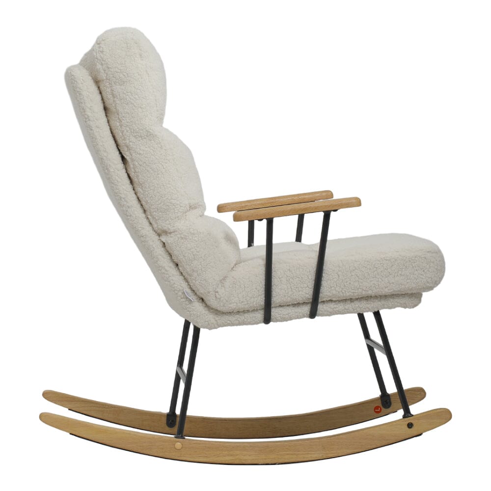 Tufted Upholstered Rocking Chair Rocking Chairs Living and Home 