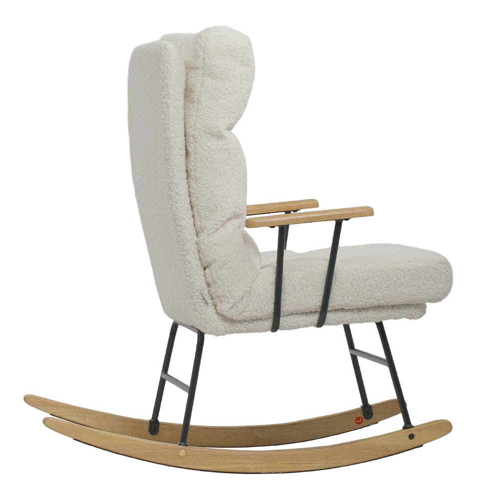 Tufted Upholstered Rocking Chair Rocking Chairs Living and Home 