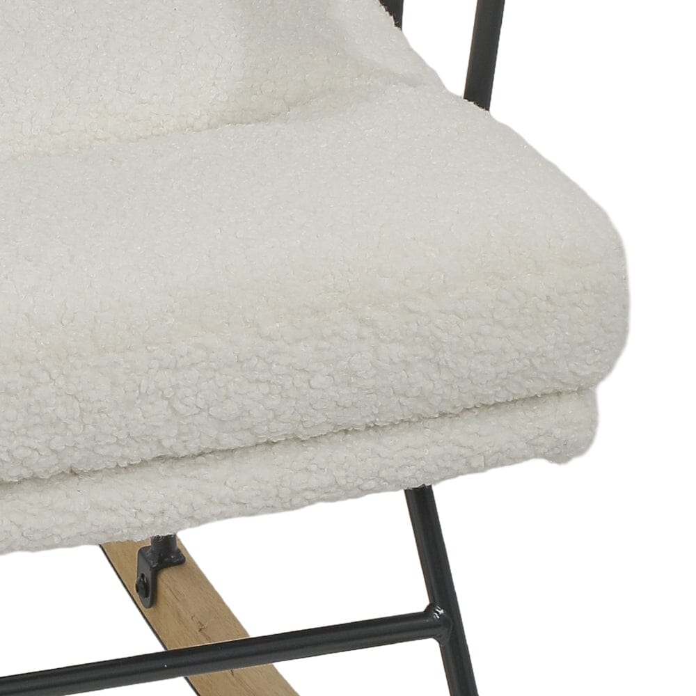 Tufted Upholstered Rocking Chair Rocking Chairs Living and Home 