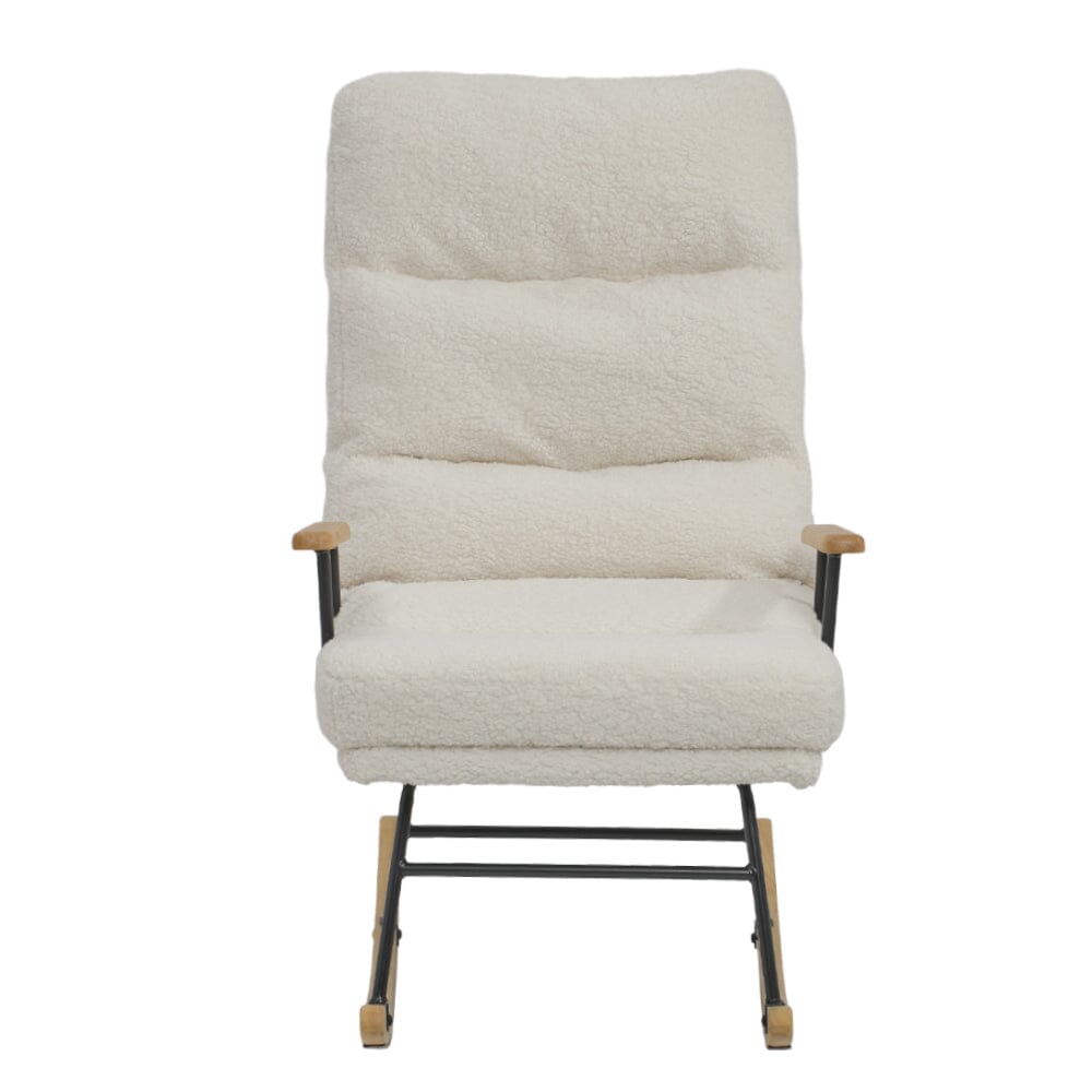 Tufted Upholstered Rocking Chair Rocking Chairs Living and Home 