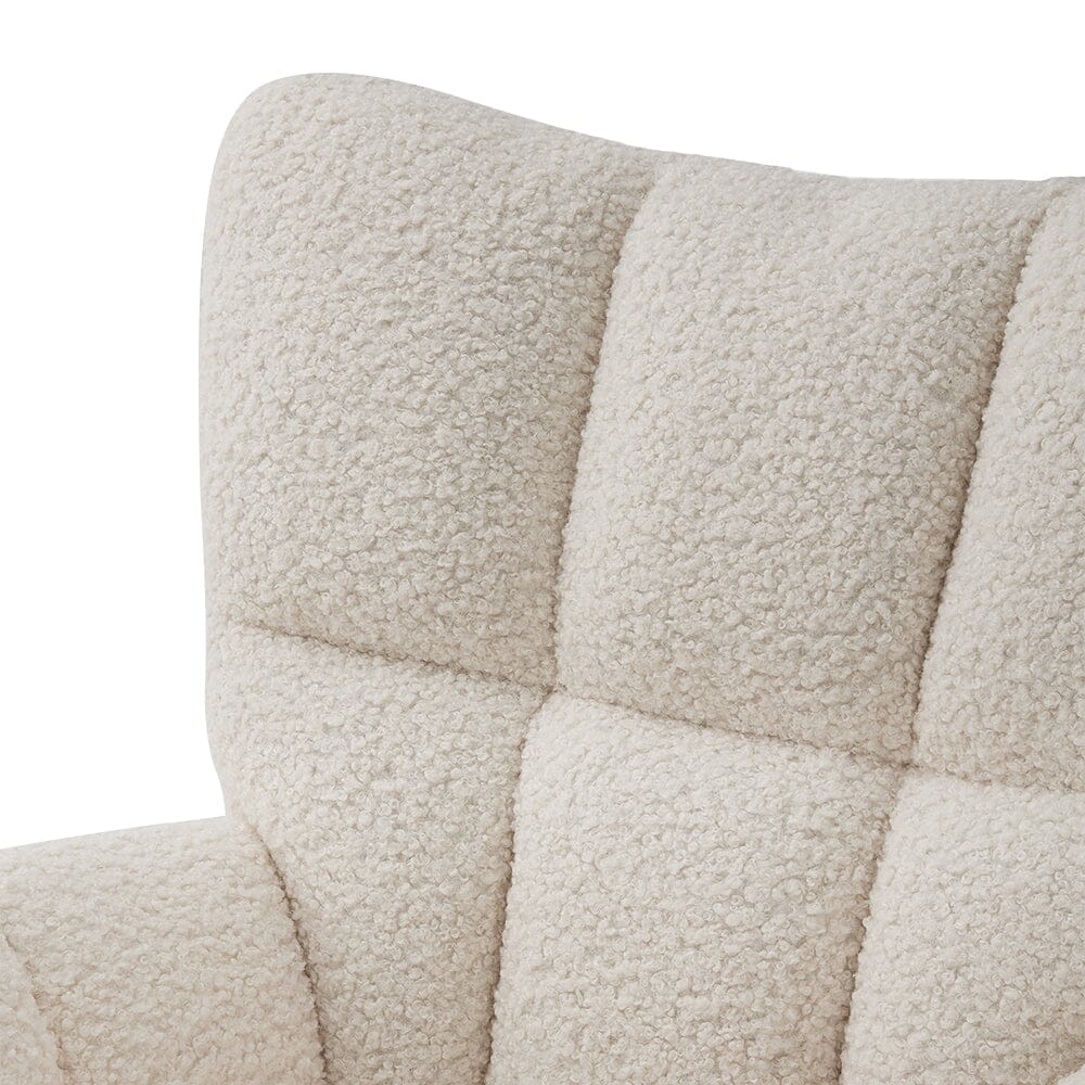 Tufted Upholstered Rocking Chair Rocking Chairs Living and Home 