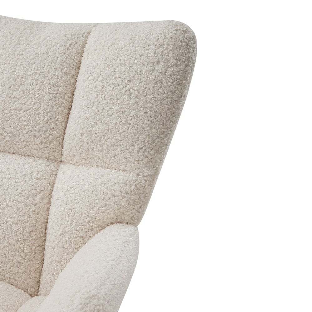 Tufted Upholstered Rocking Chair Rocking Chairs Living and Home 