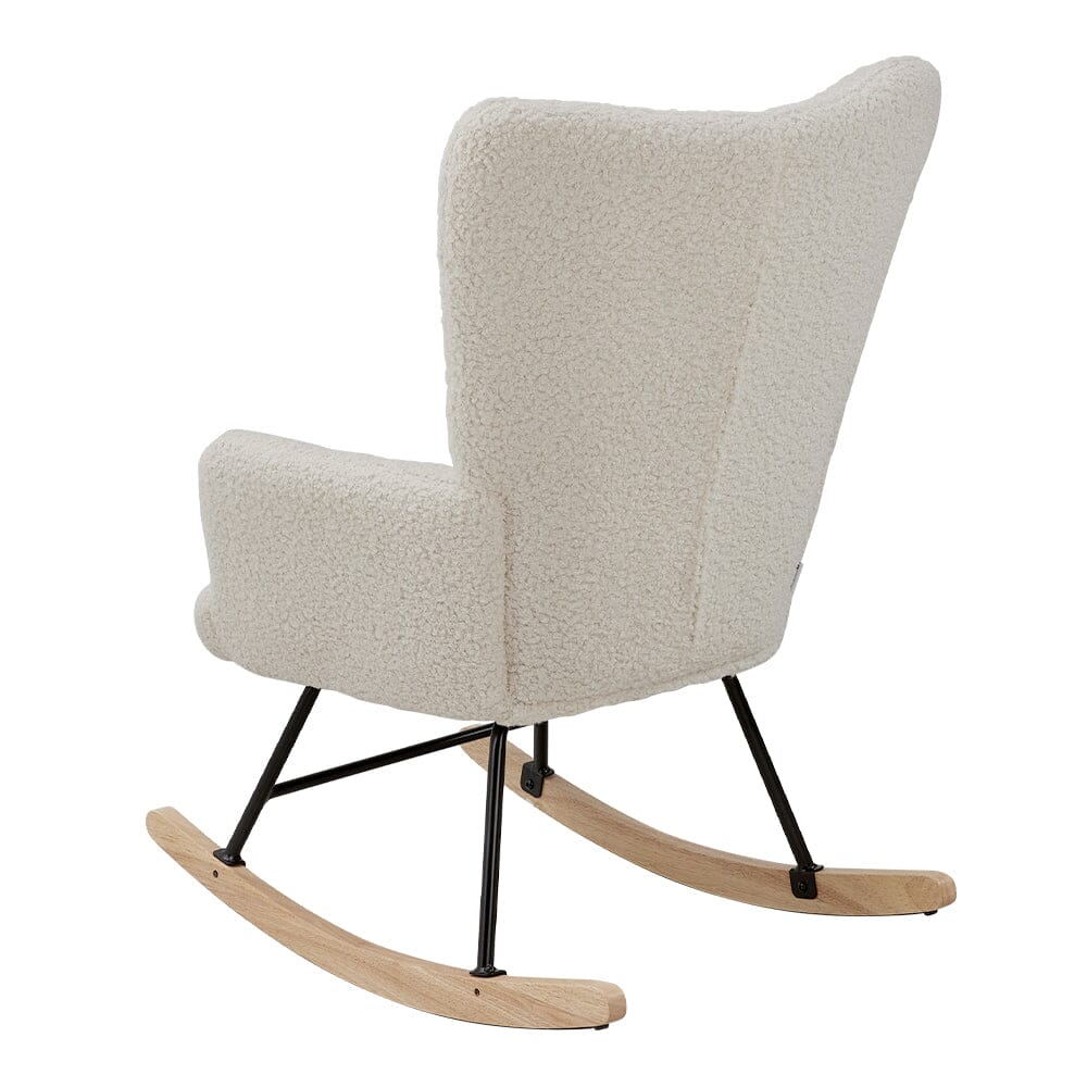 Tufted Upholstered Rocking Chair Rocking Chairs Living and Home 