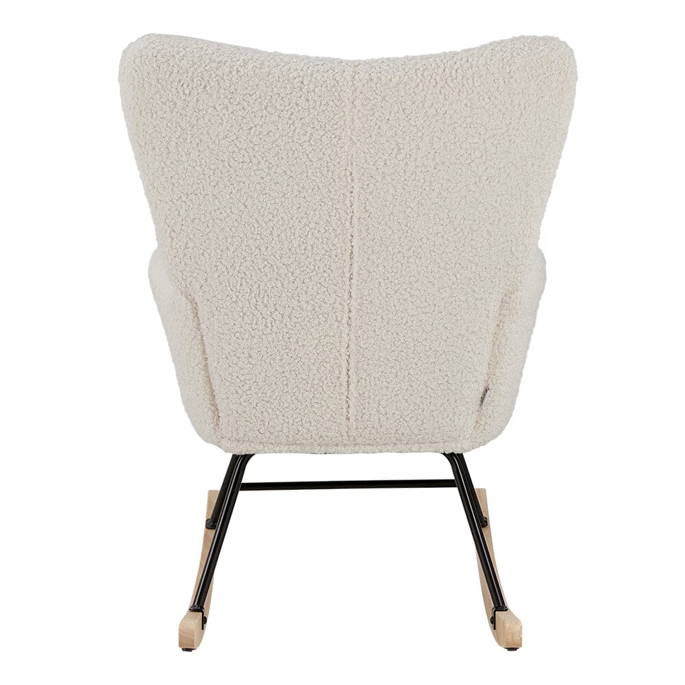 Tufted Upholstered Rocking Chair Rocking Chairs Living and Home 