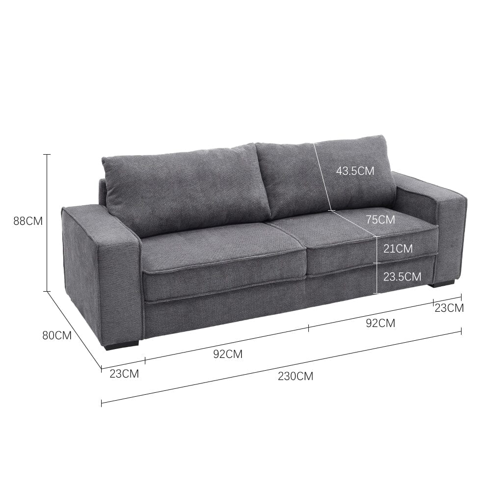 3-Seater Sofa Couch 2 Seater Sofas Living and Home 