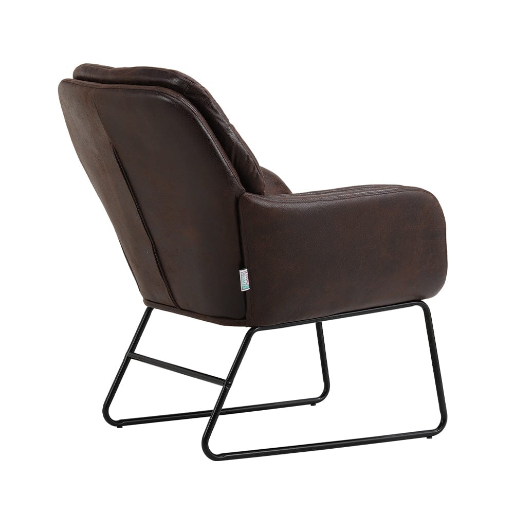 Contemporary Metal Legs Tufted Leisure Armchair Armchair Living and Home 