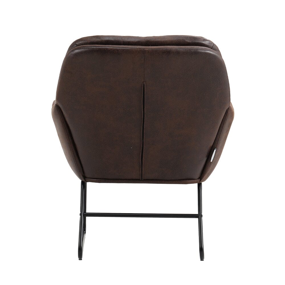 Contemporary Metal Legs Tufted Leisure Armchair Armchair Living and Home 