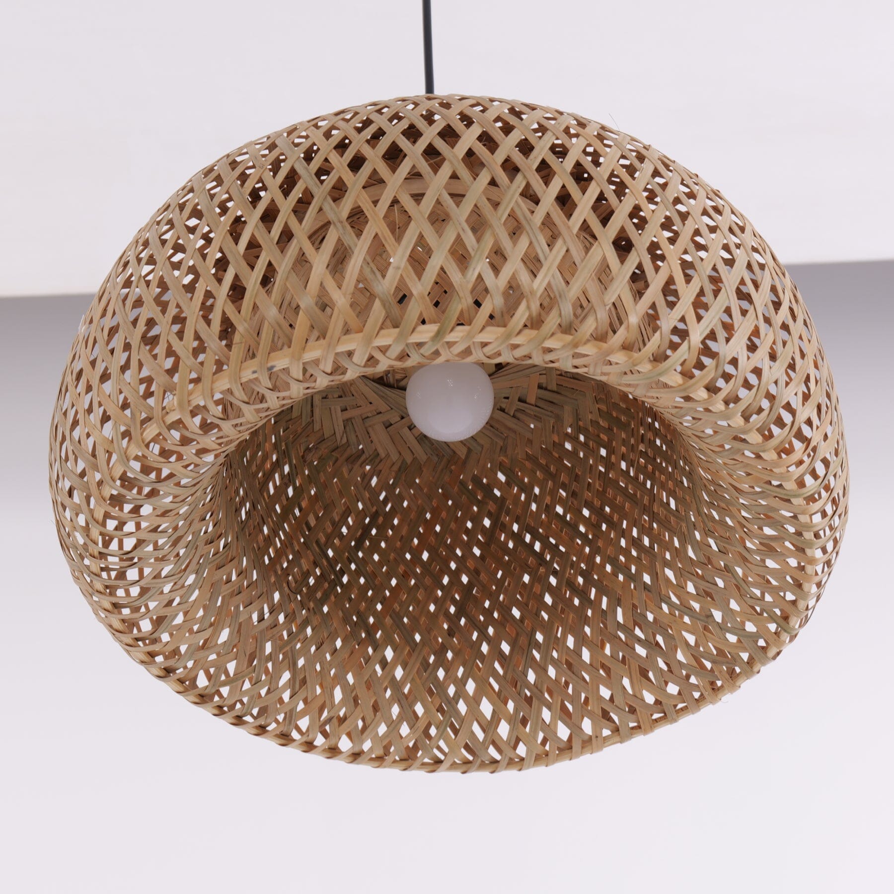 Lightsin Vintage Handwoven Bamboo Dome Pendant Light Lightsin UK 