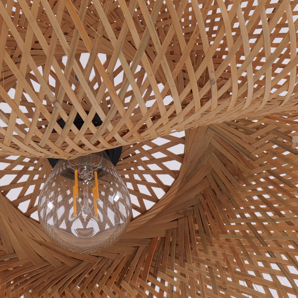 Lightsin Natural Handmade Eco-Friendly Bamboo Pendant Light for Dining Room Lightsin UK 