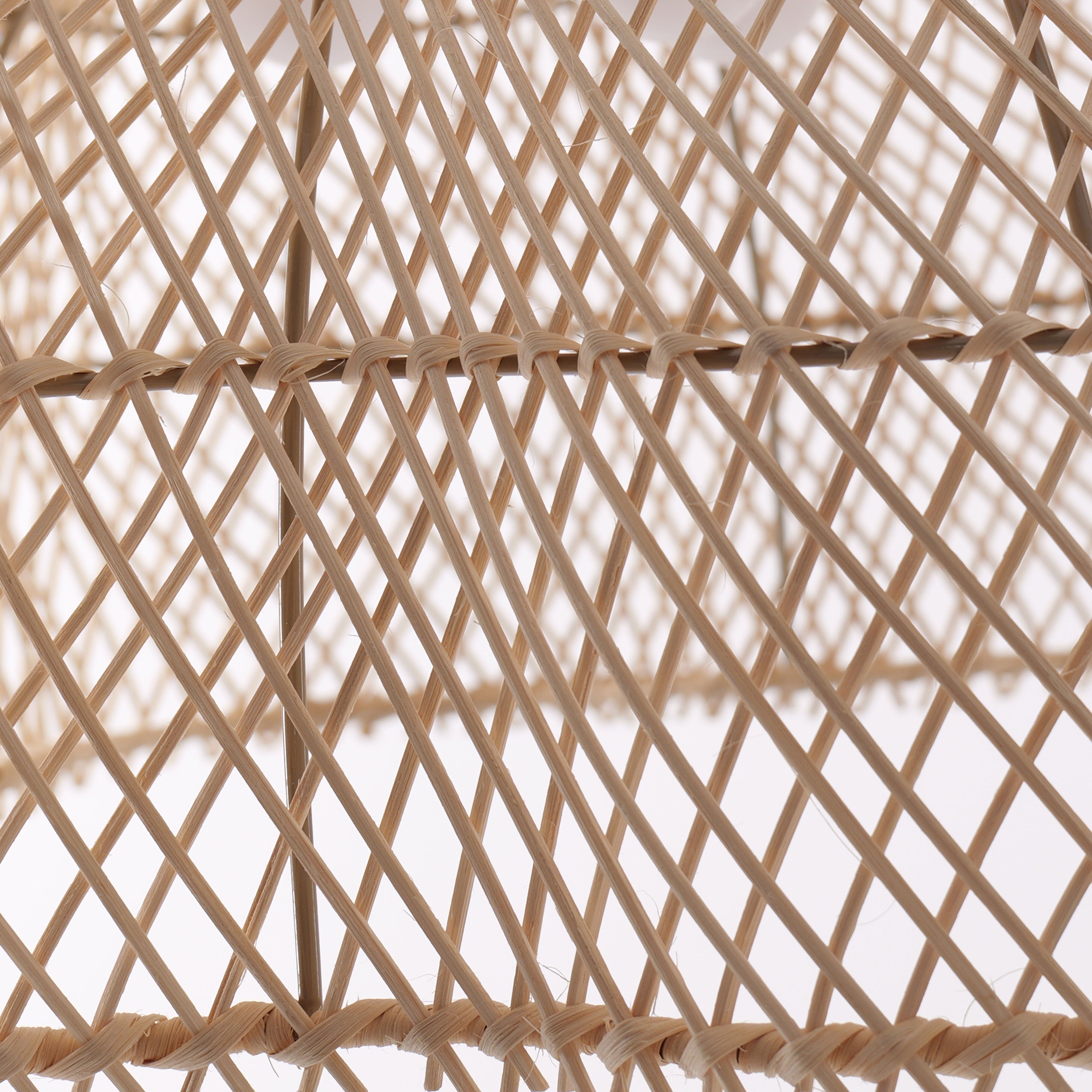 Lightsin Handcrafted Bamboo Rattan Pendant Light with Tranquil Umbrella Design Lightsin UK 