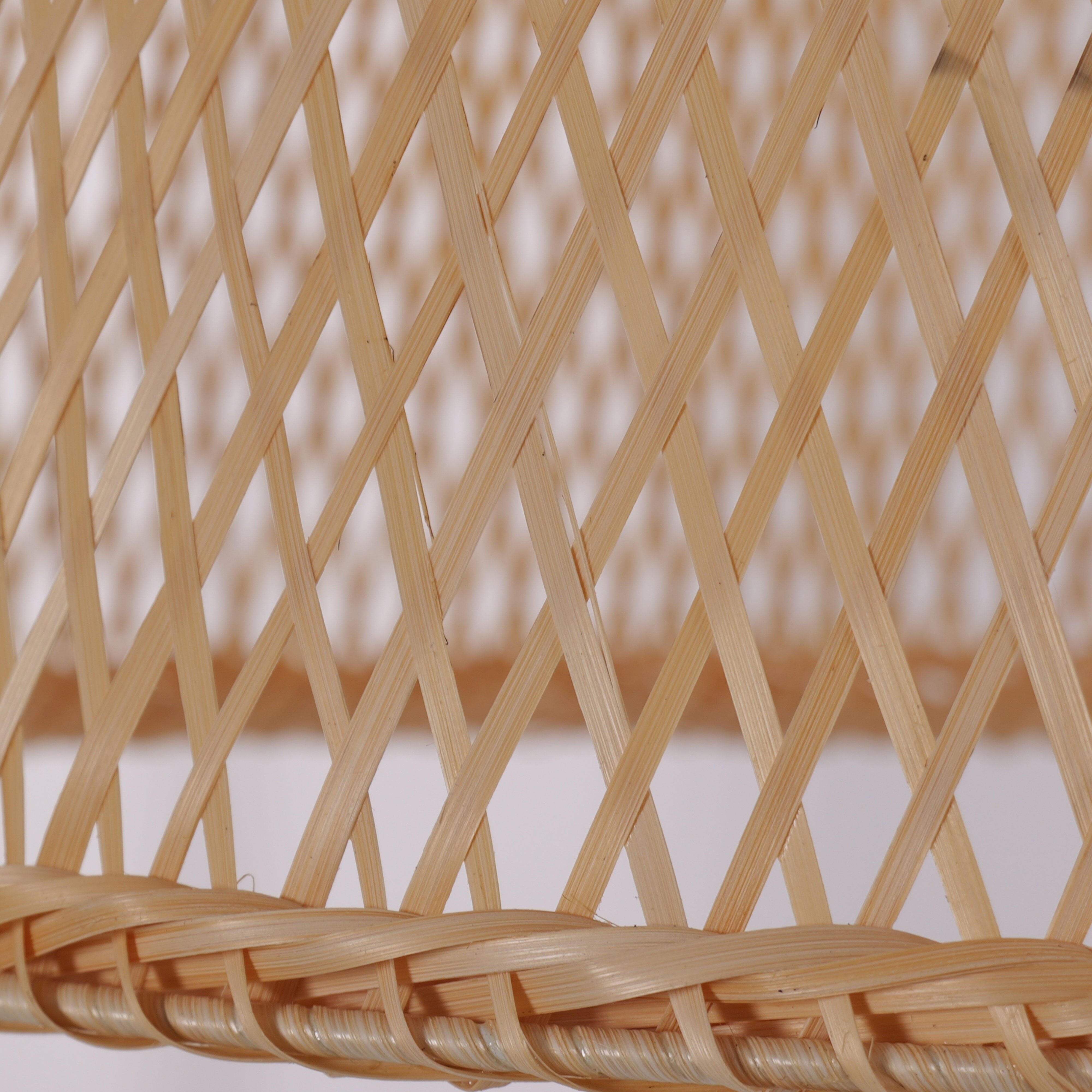 Lightsin Natural Bamboo Woven Dome Pendant Light for Cozy Spaces Lightsin UK 