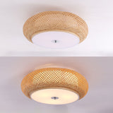 Lightsin Zen Bamboo Weave Ceiling Light with Antique Charm Lightsin UK 
