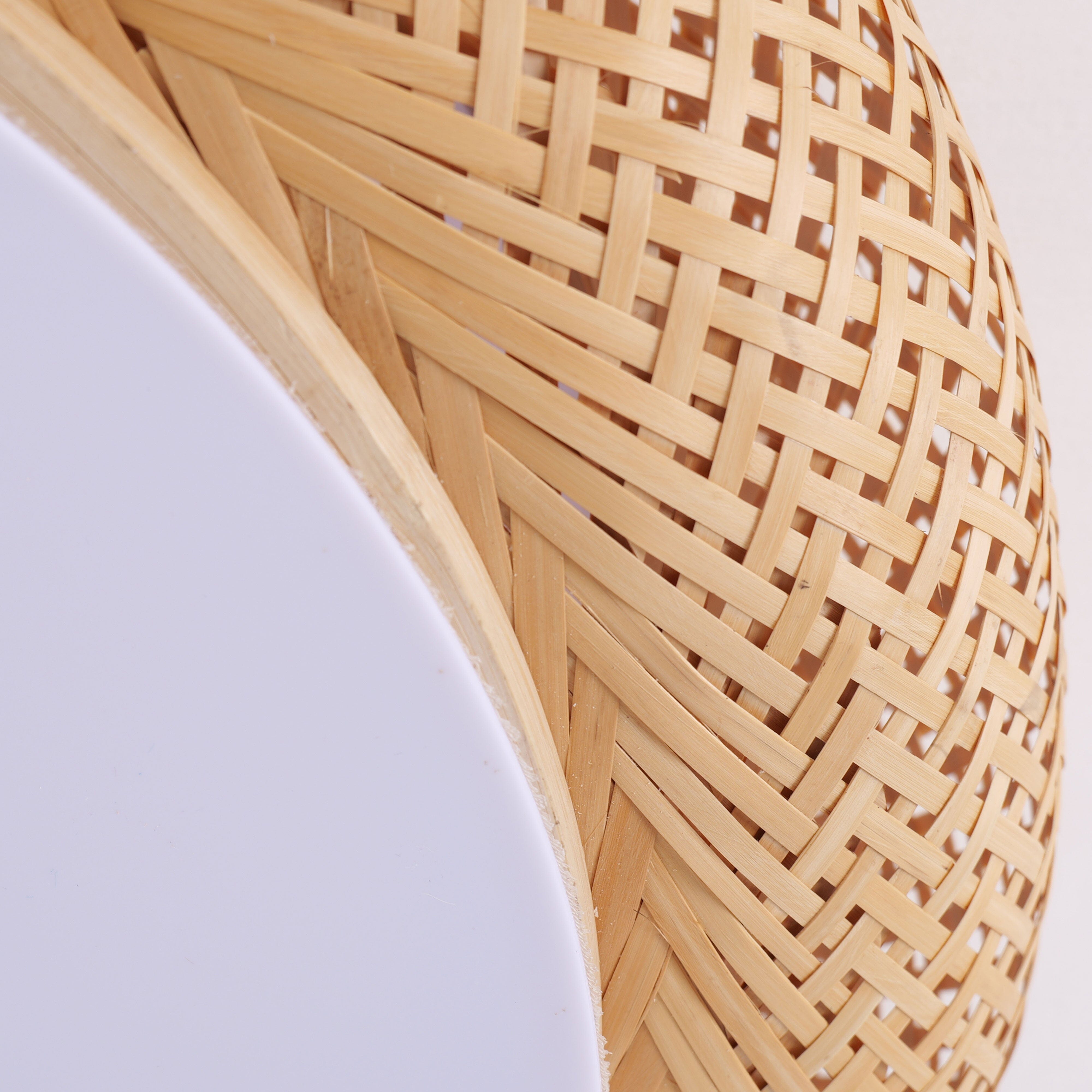 Lightsin Zen Bamboo Weave Ceiling Light with Antique Charm Lightsin UK 