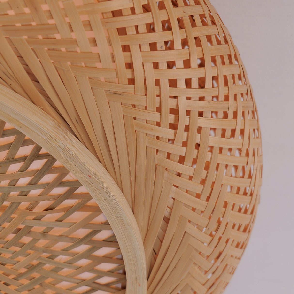 Lightsin Handcrafted Zen Bamboo Weave LED Ceiling Light Lightsin UK 