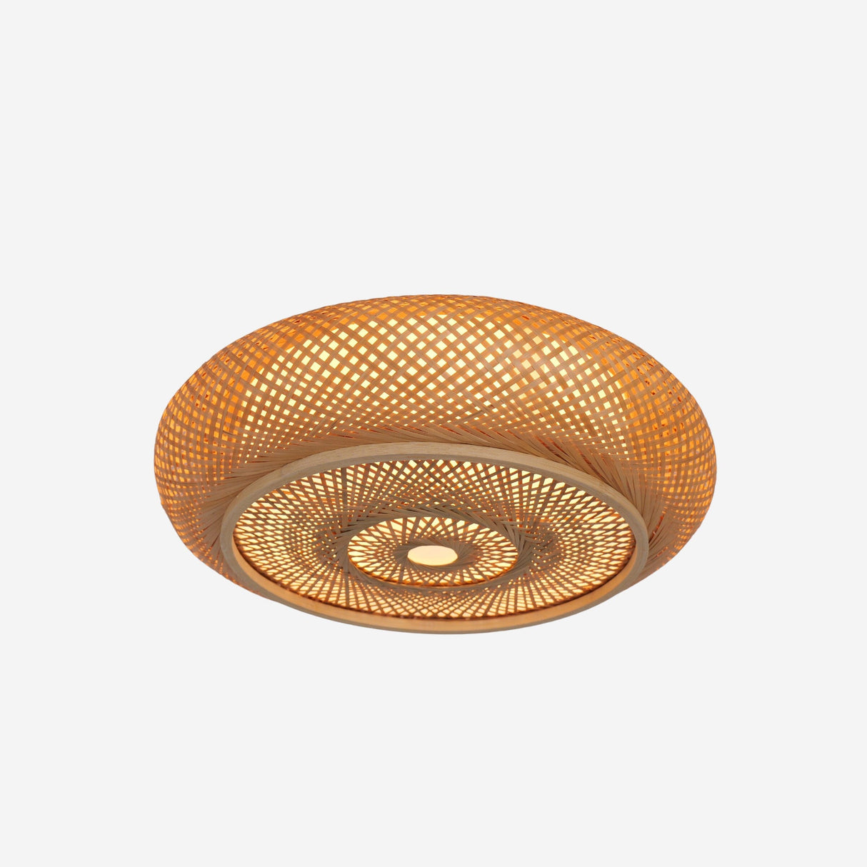 Lightsin Handcrafted Zen Bamboo Weave LED Ceiling Light Lightsin UK 