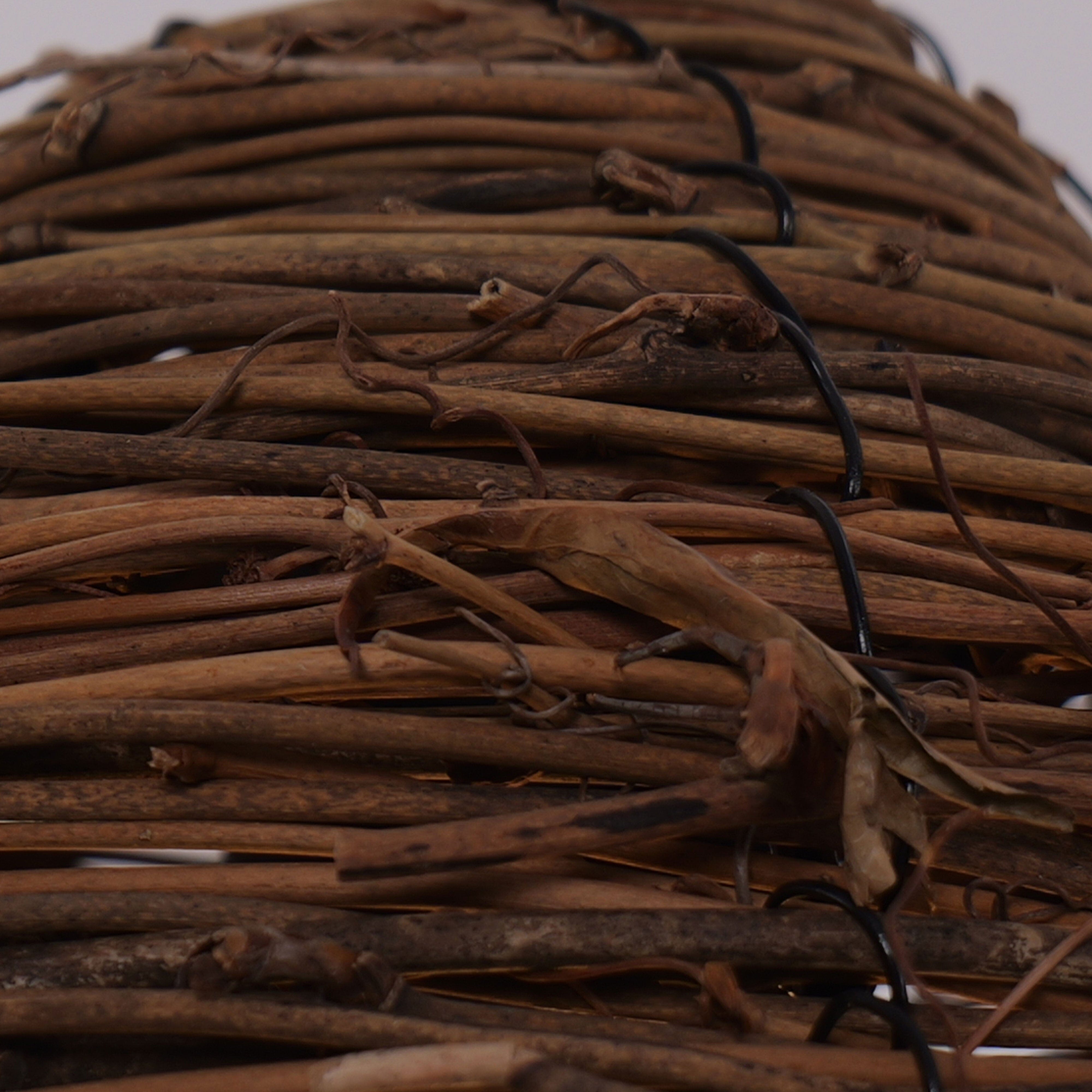 Lightsin Handcrafted Rustic Woven Rattan and Iron Pendant Light Lightsin UK 