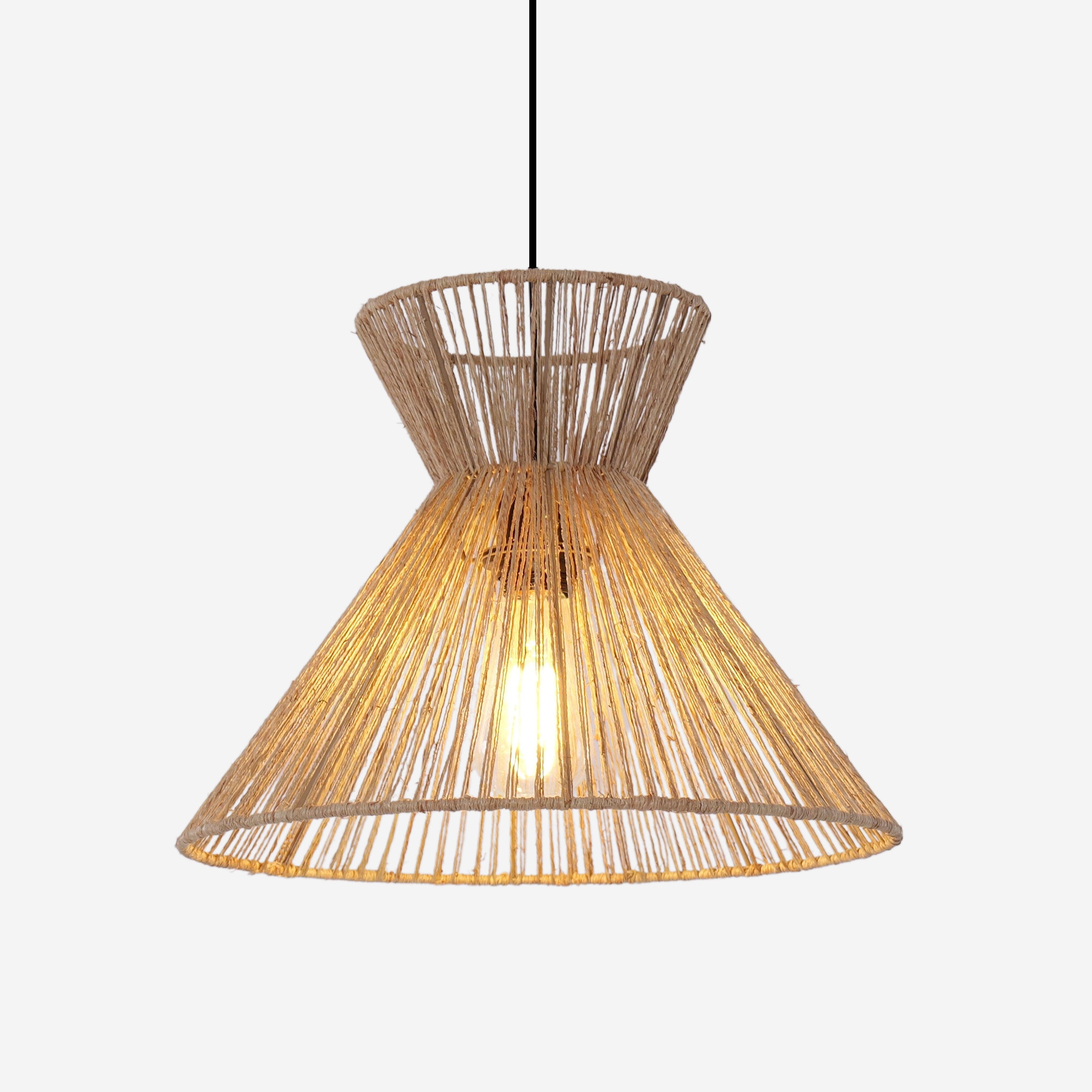 Lightsin Handcrafted Paper Rope Pendant Light for Cozy Living Spaces Lightsin UK 
