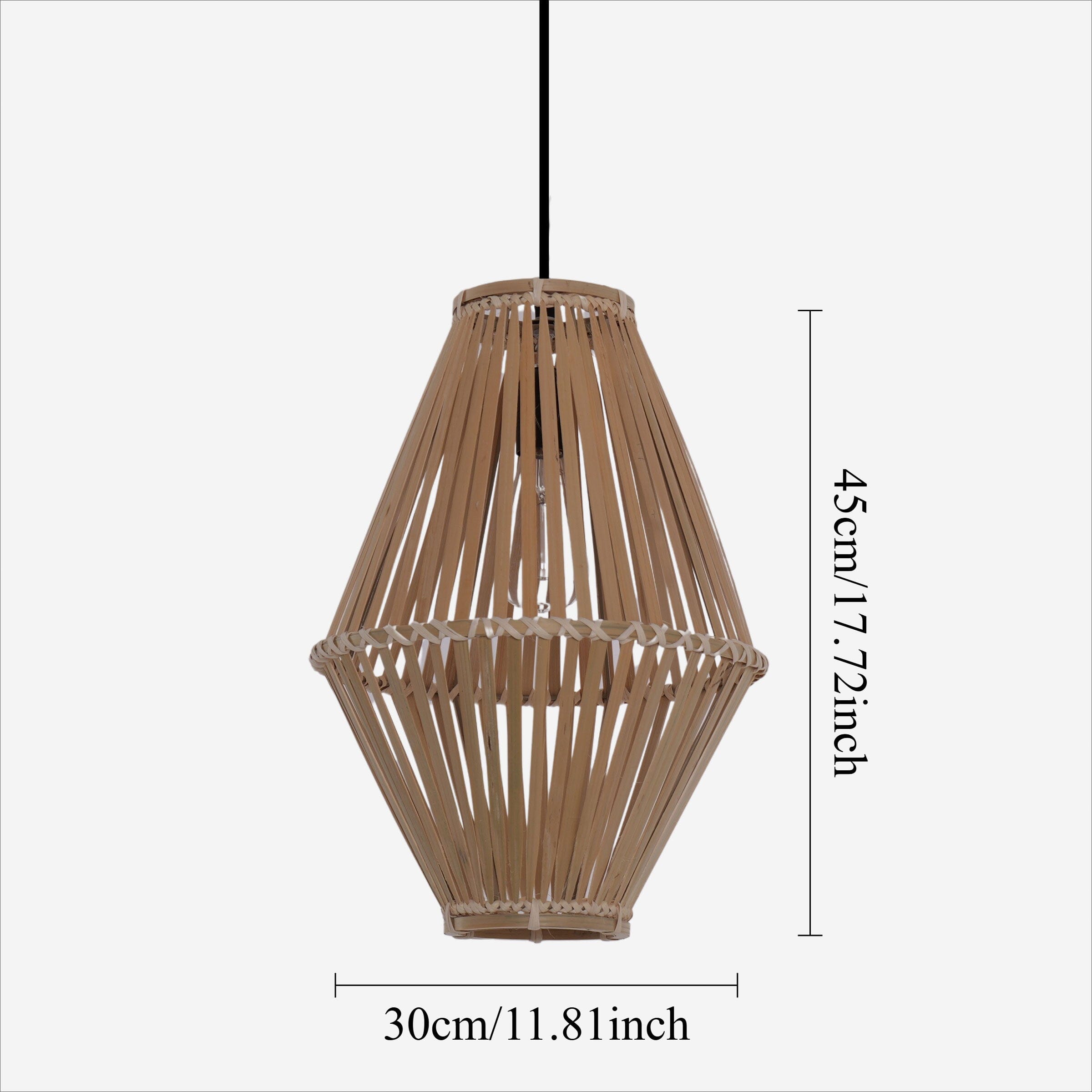 Lightsin Sustainable Geometric Bamboo Pendant Light Lightsin UK 