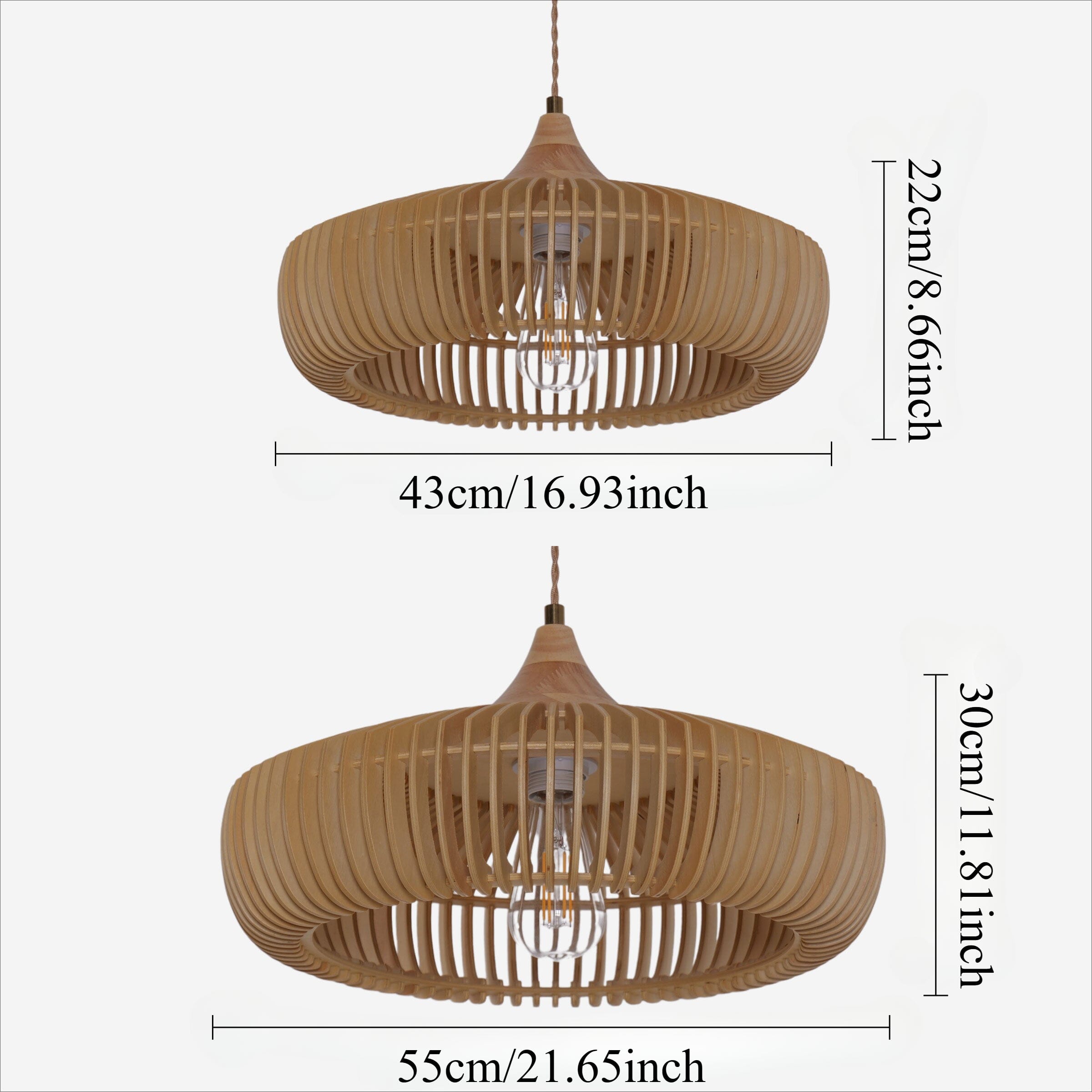 Lightsin Handcrafted Wooden Kitchen Pendant Light Fixtures Lightsin UK 