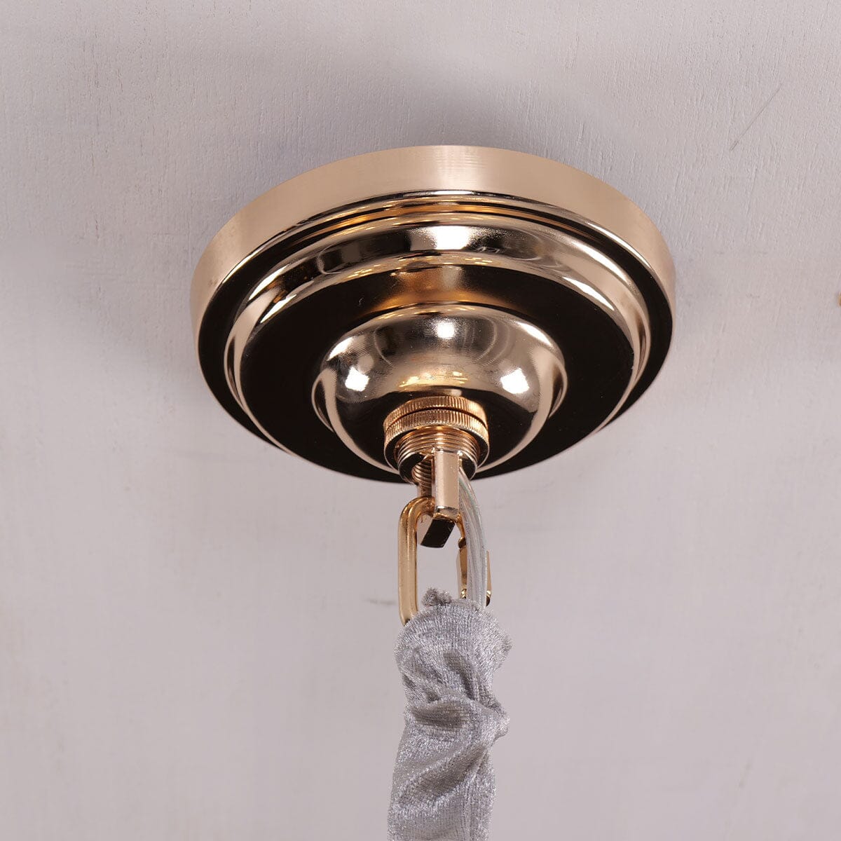 Lightsin Champagne Gold Crystal Leaf Chandelier Lightsin UK 