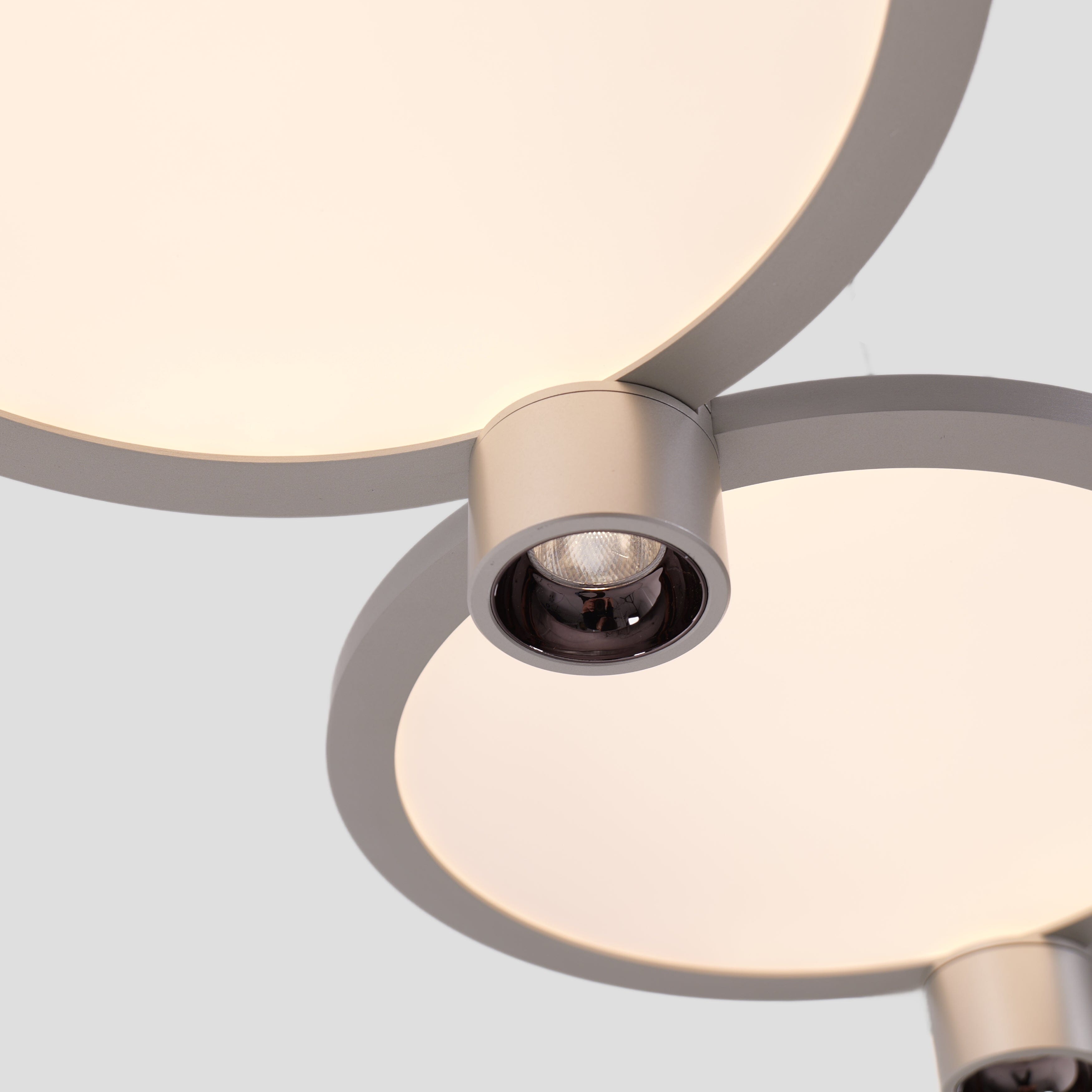 Lightsin Modern Three-Disk Silver/Gold Full Spectrum Ceiling Light Lightsin UK 