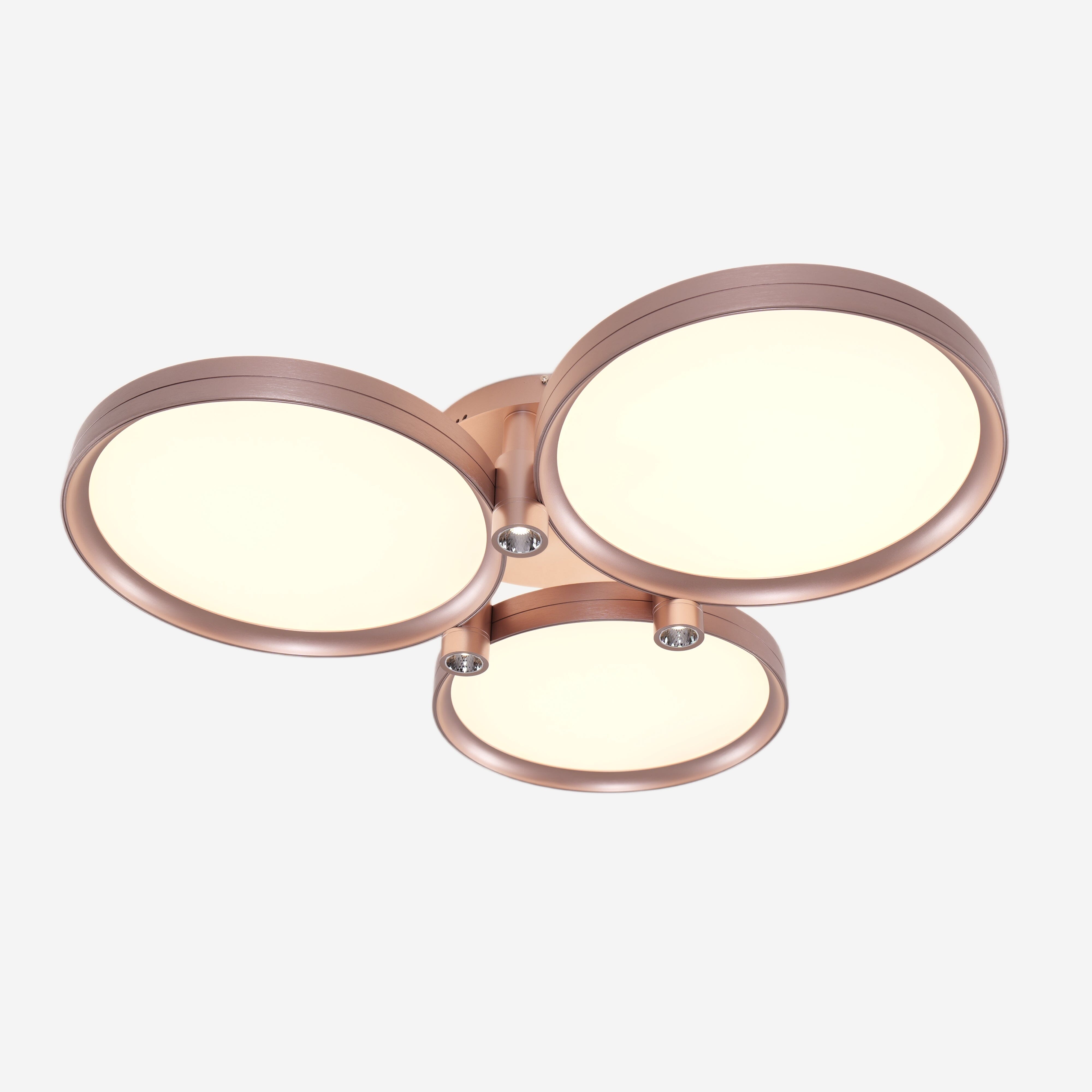 Lightsin Modern Three-Disk Silver/Gold Full Spectrum Ceiling Light Lightsin UK 